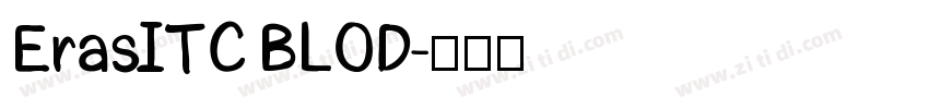 ErasITC BLOD字体转换